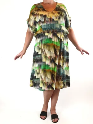 Elk unique print dress size 16