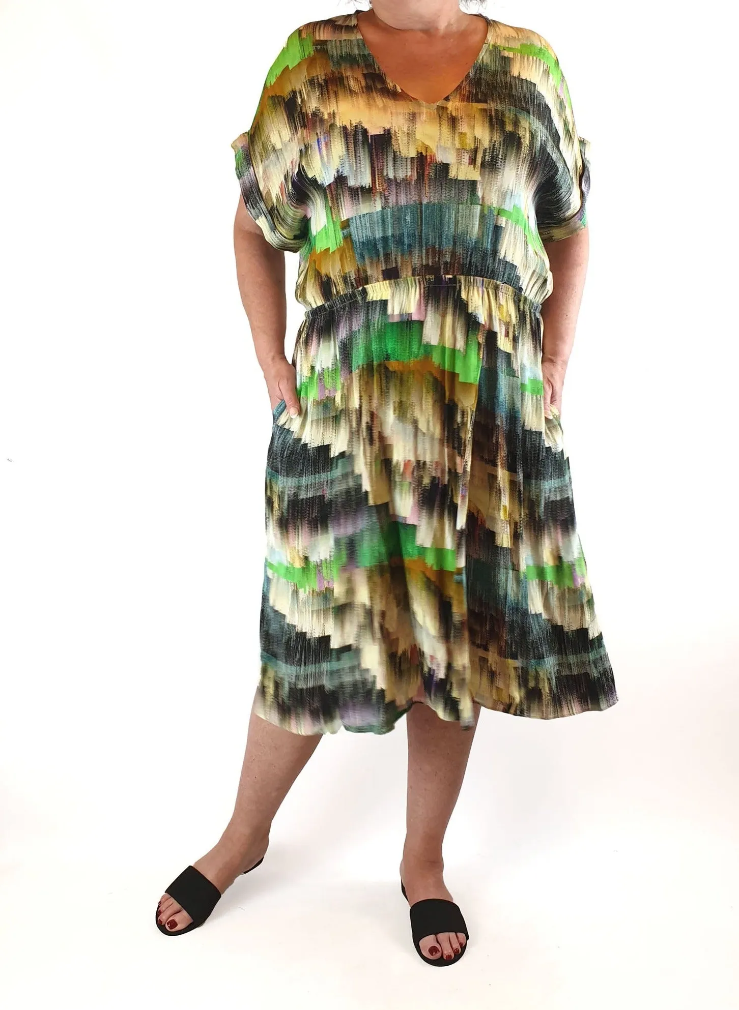 Elk unique print dress size 16