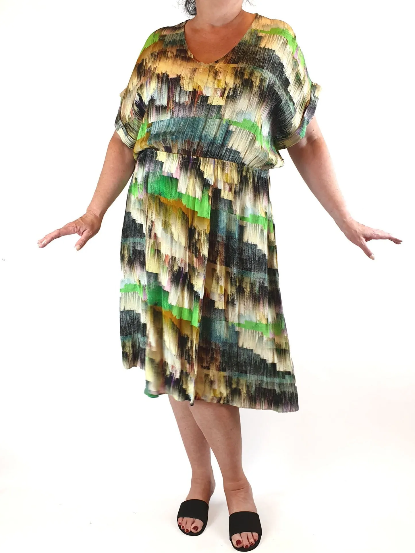 Elk unique print dress size 16