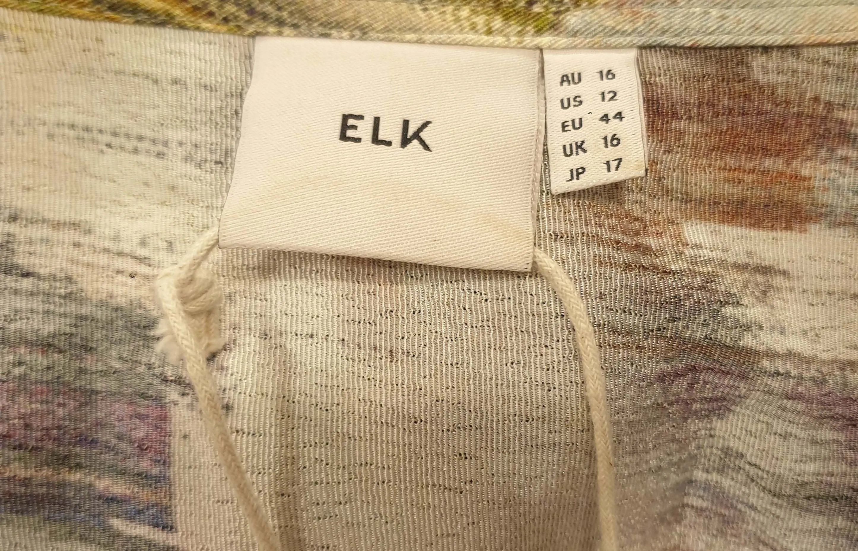 Elk unique print dress size 16