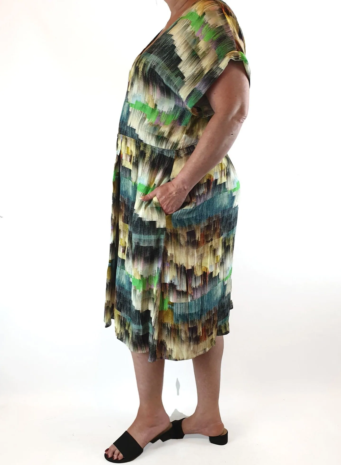 Elk unique print dress size 16