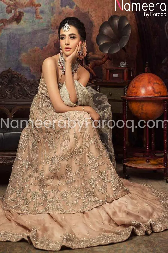 Embellished Long Shirt with Lehenga for Bridal #BN137