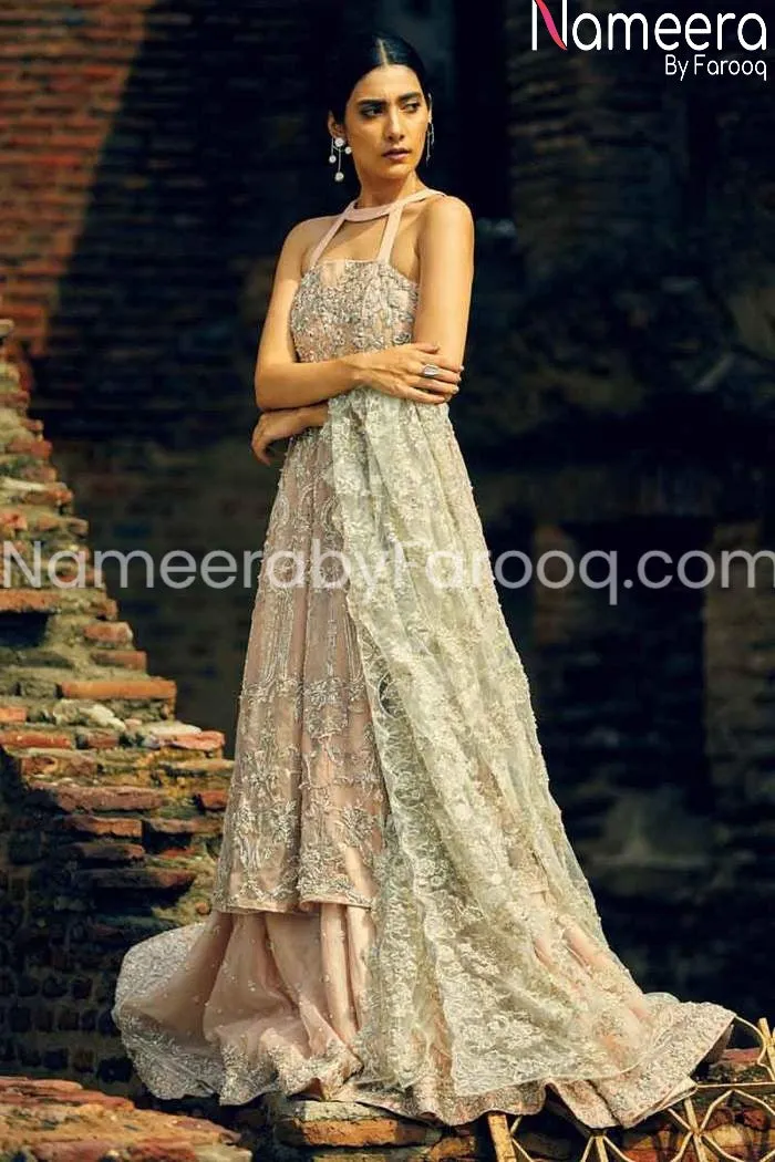 Embellished Long Shirt with Lehenga for Bridal #BN137