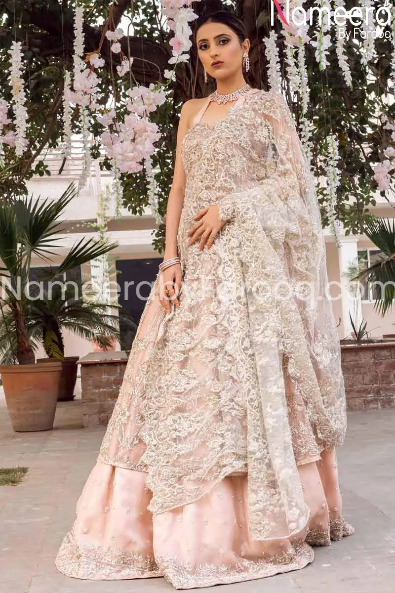 Embellished Long Shirt with Lehenga for Bridal #BN137