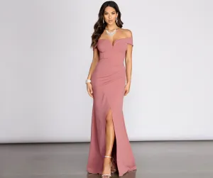 Everylynn Formal Stylish Wrap Mermaid Dress