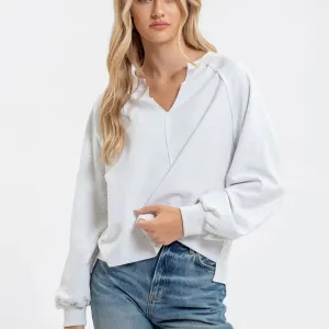 Exposed Seam Relaxed Long Sleeve