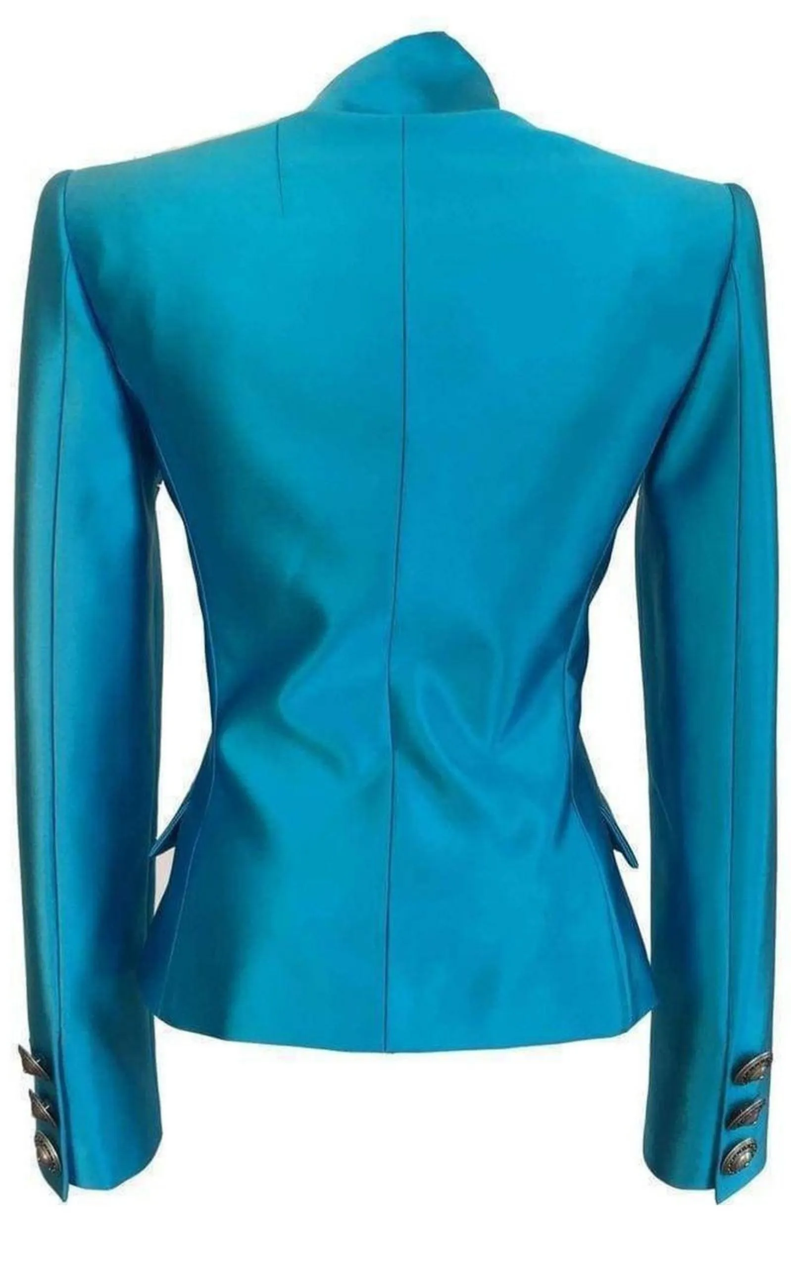 Fausto Puglisi Silk Double Breasted Silk Blazer