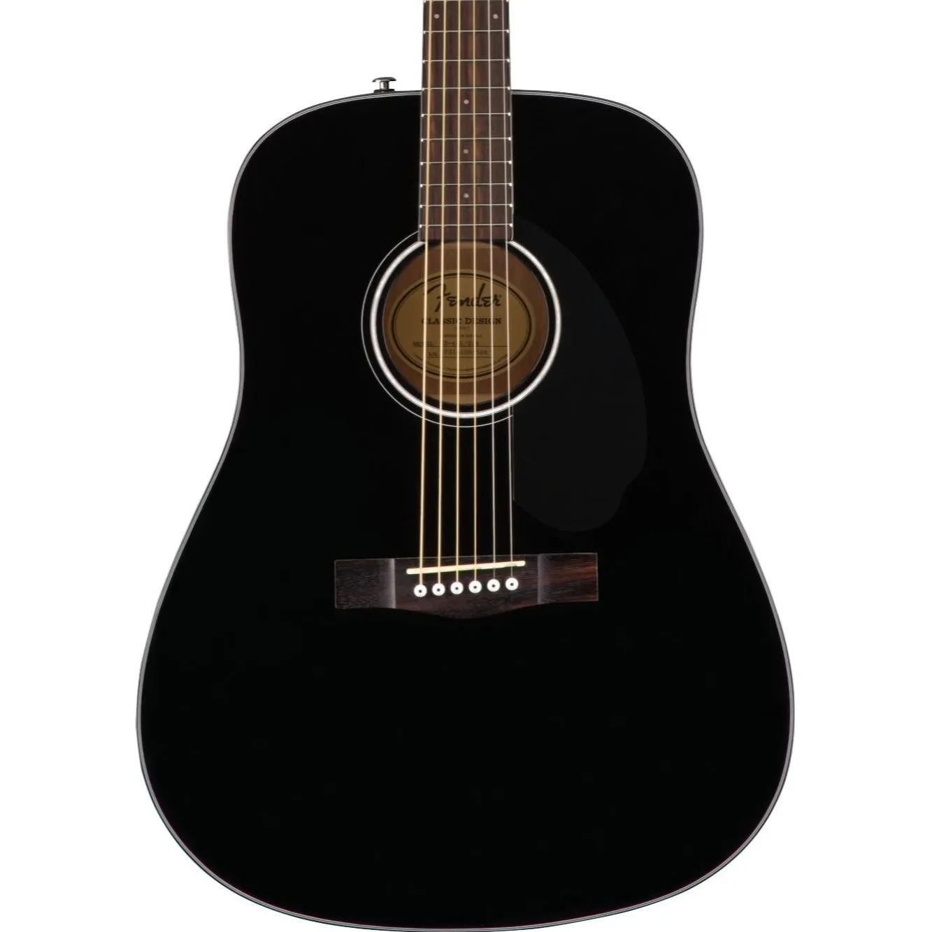 Fender CD-60S Dreadnought Acoustic Guitar, Black