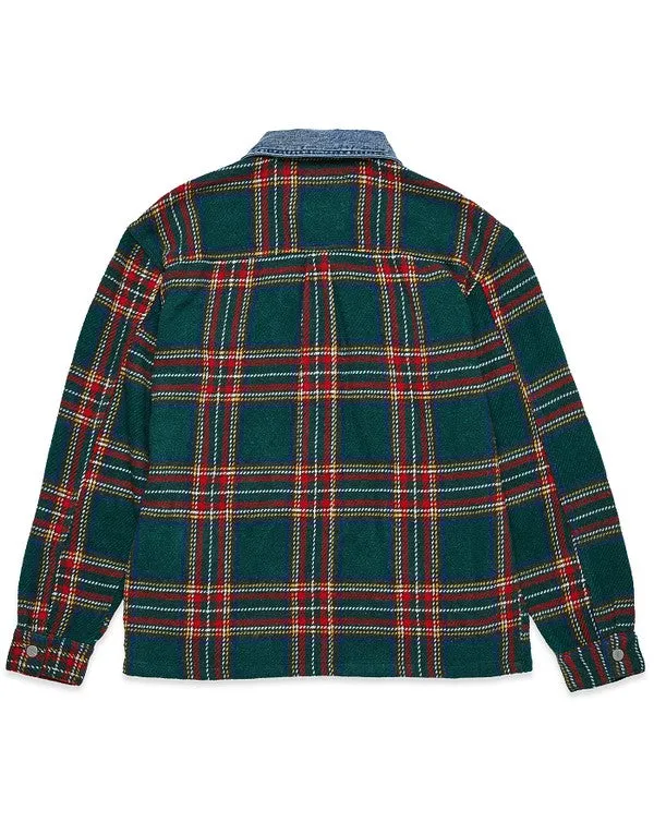 Flannel Jacket With Denim