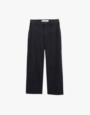 Frank & Eileen Westport The Italian Wide Leg Chinos in Washed Black (Italian Performance Twill)