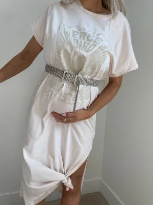 Free Bird Graphic Tee Shirt Dress