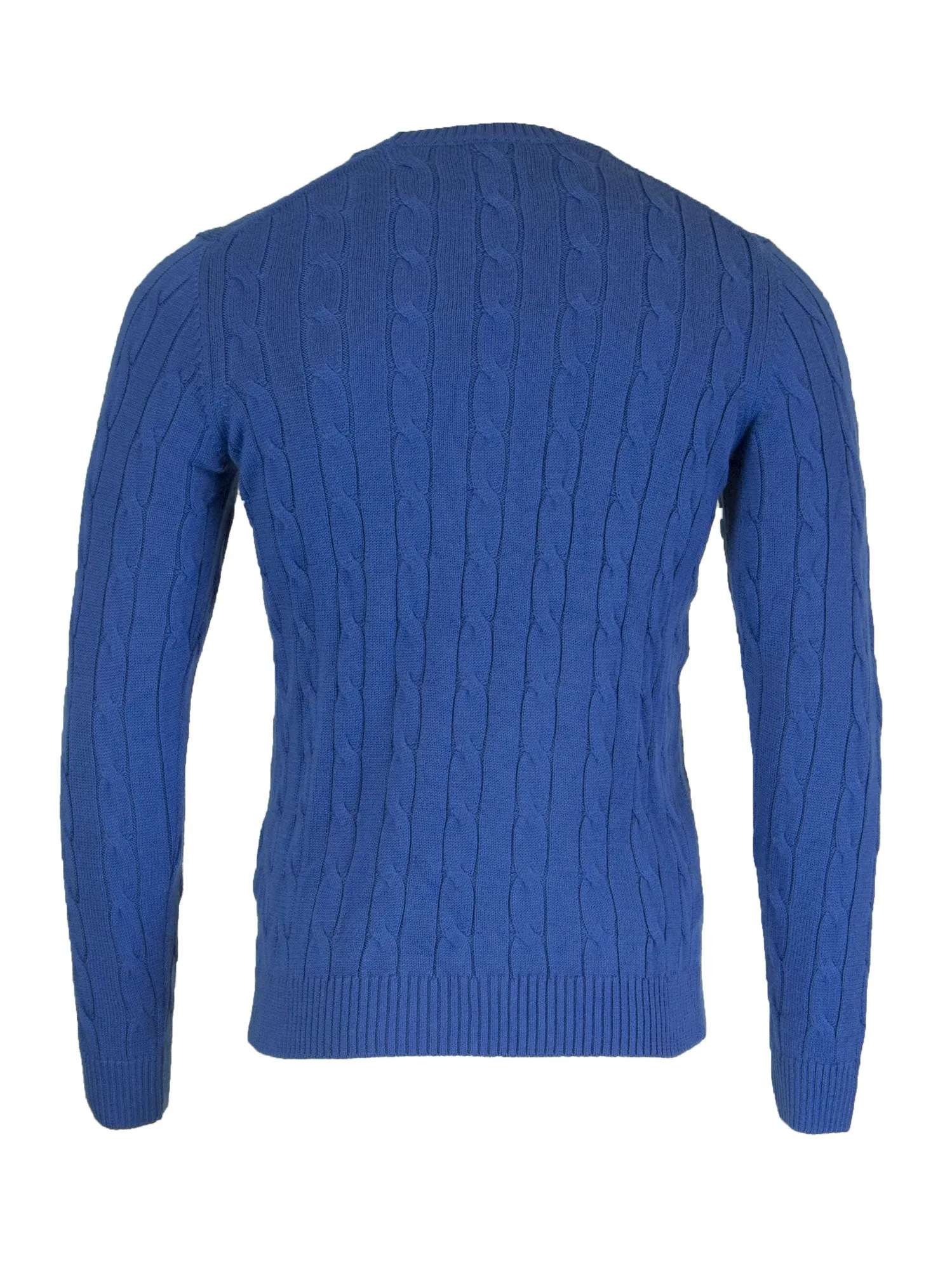 GANT Men's Lapis Blue O2 Tech Prep Cable Crew Sweater 8030008 $155 NWT