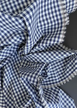 Getaway Cotton Gingham, Classic Navy