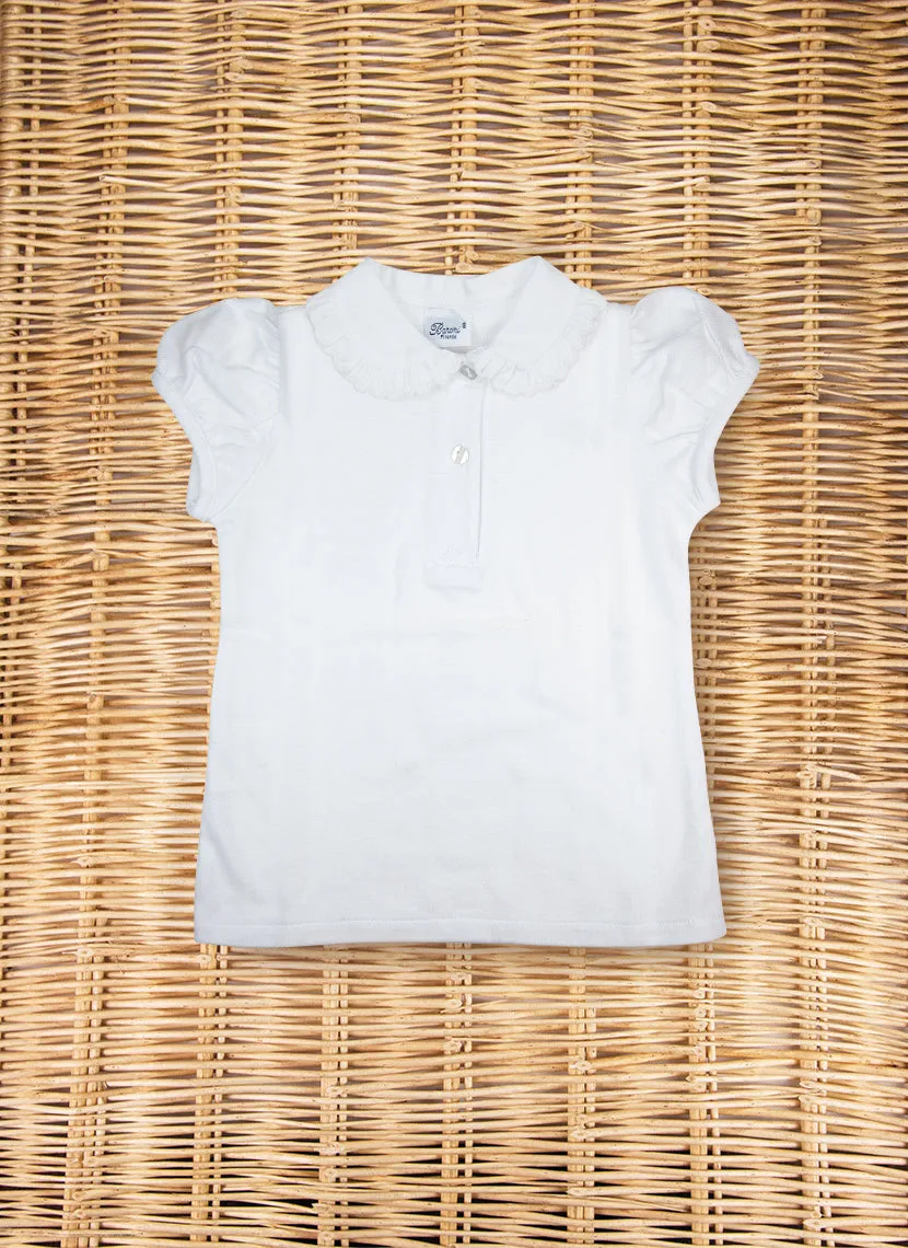 Girl Polo Rouche Collar