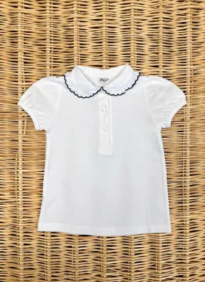 Girl Polo Rouche Collar