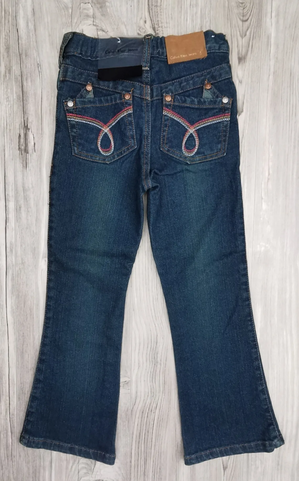 GIRL SIZE 5 YEARS - CALVIN KLEIN, High Rise Flarred Jeans NWT B42