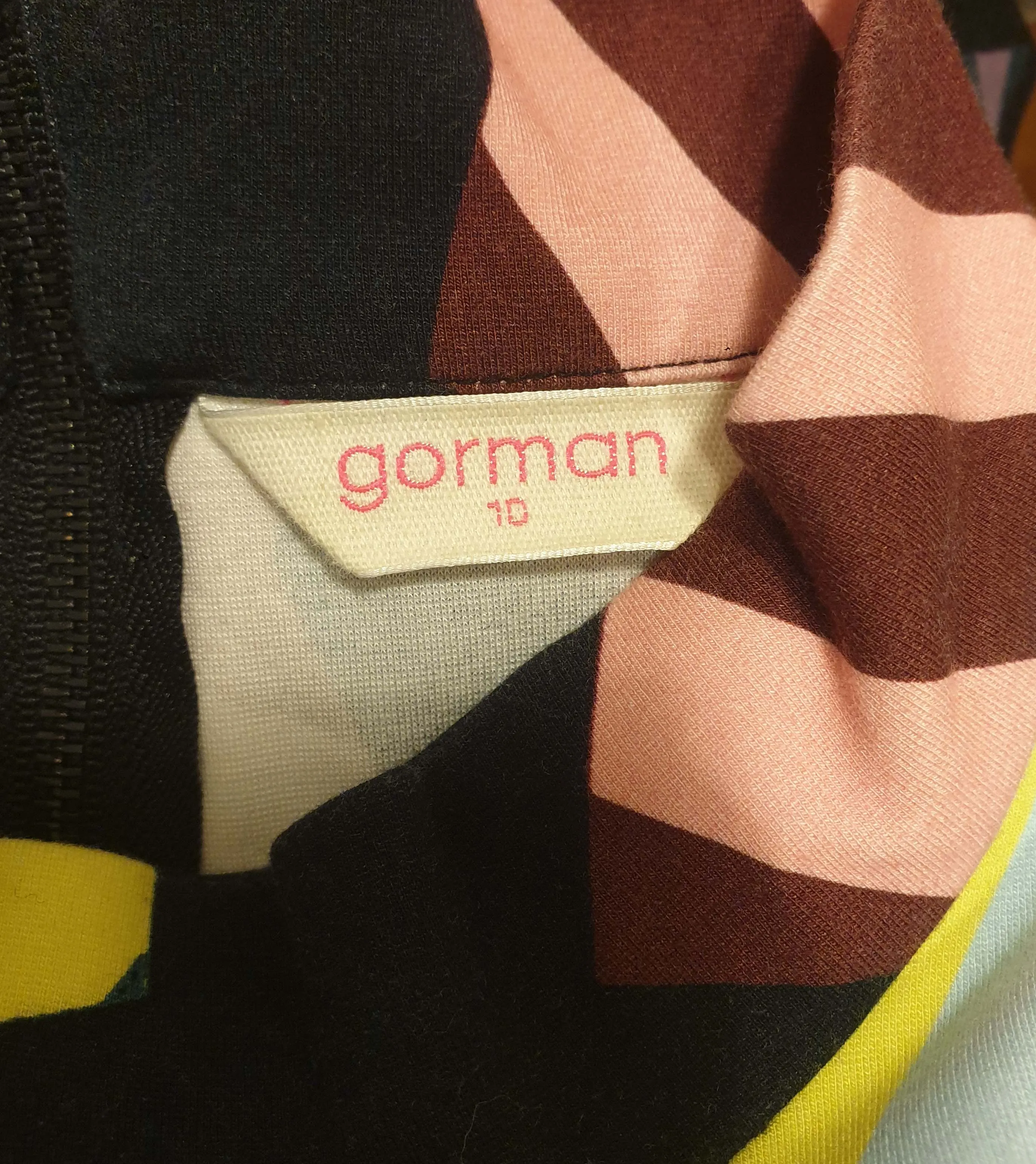 Gorman jigsaw print dress size 10