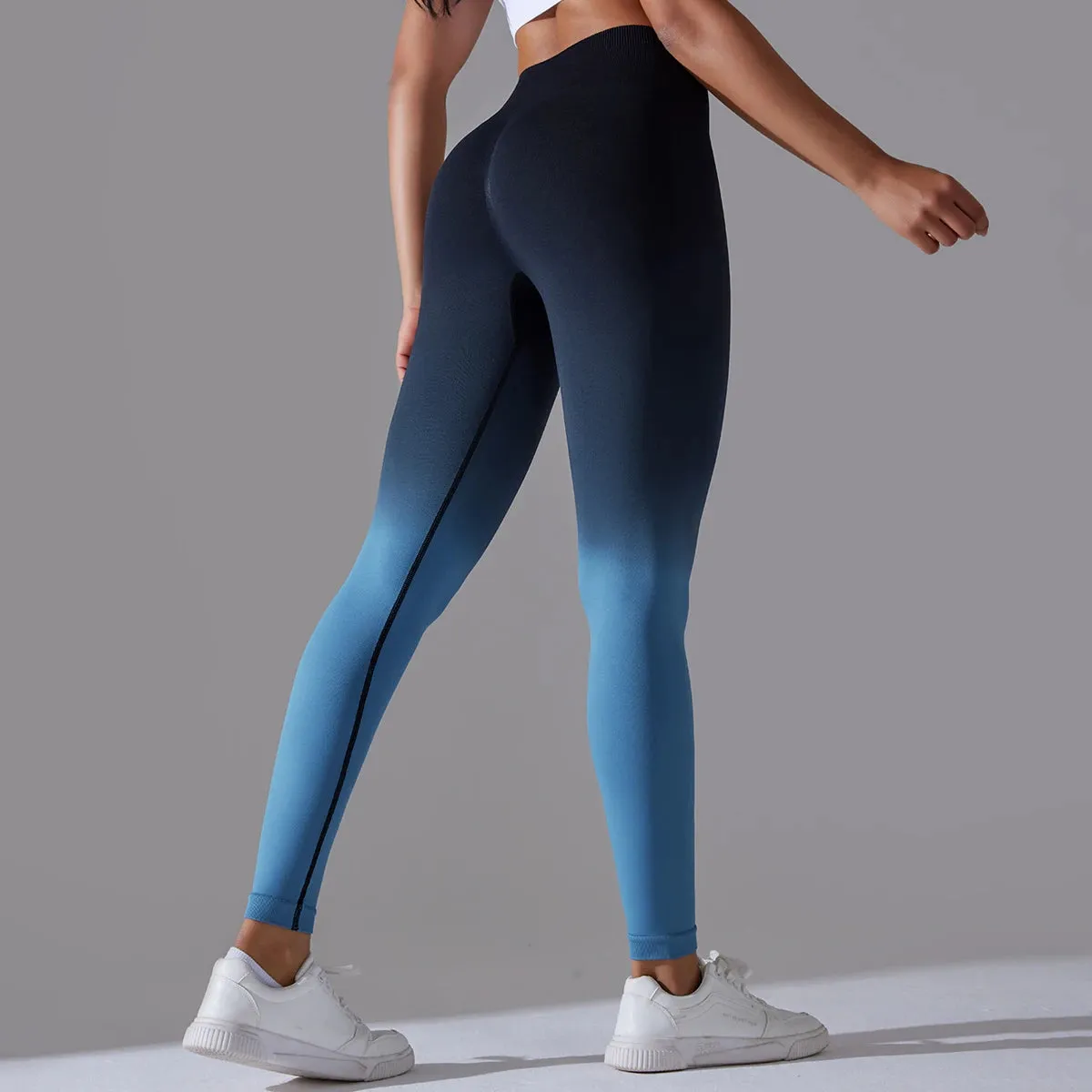 Gradient Yoga Pants High Waisted