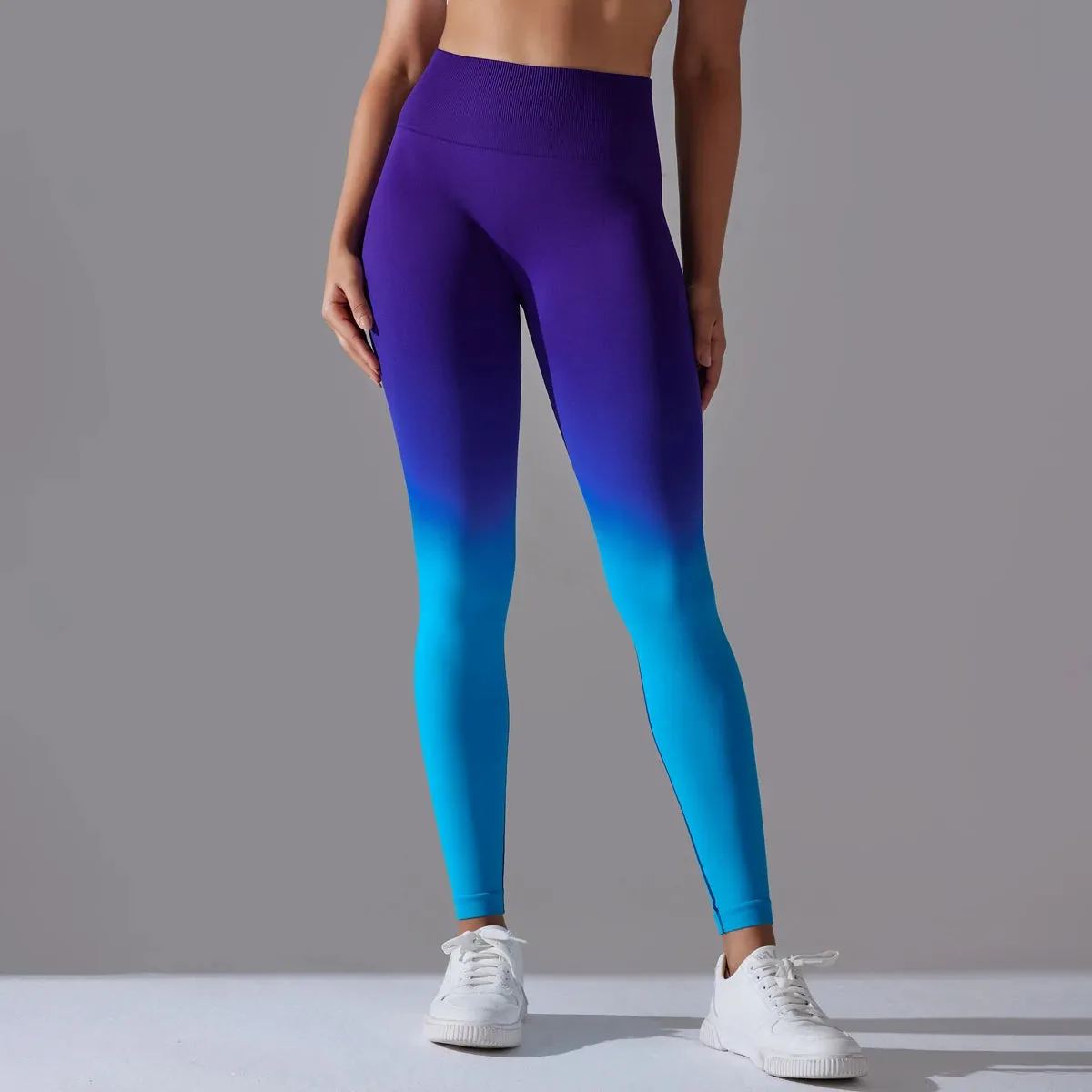 Gradient Yoga Pants High Waisted