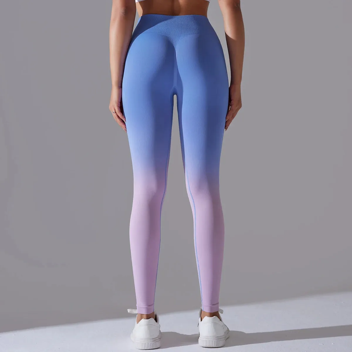 Gradient Yoga Pants High Waisted