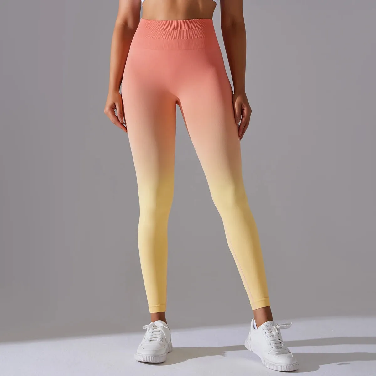 Gradient Yoga Pants High Waisted