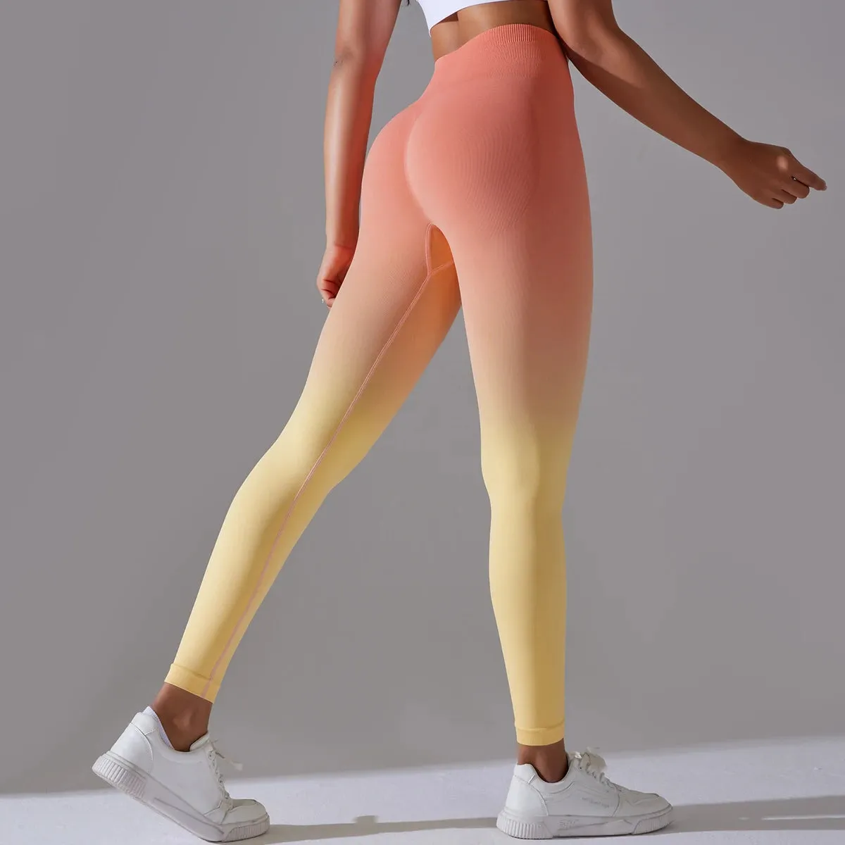 Gradient Yoga Pants High Waisted