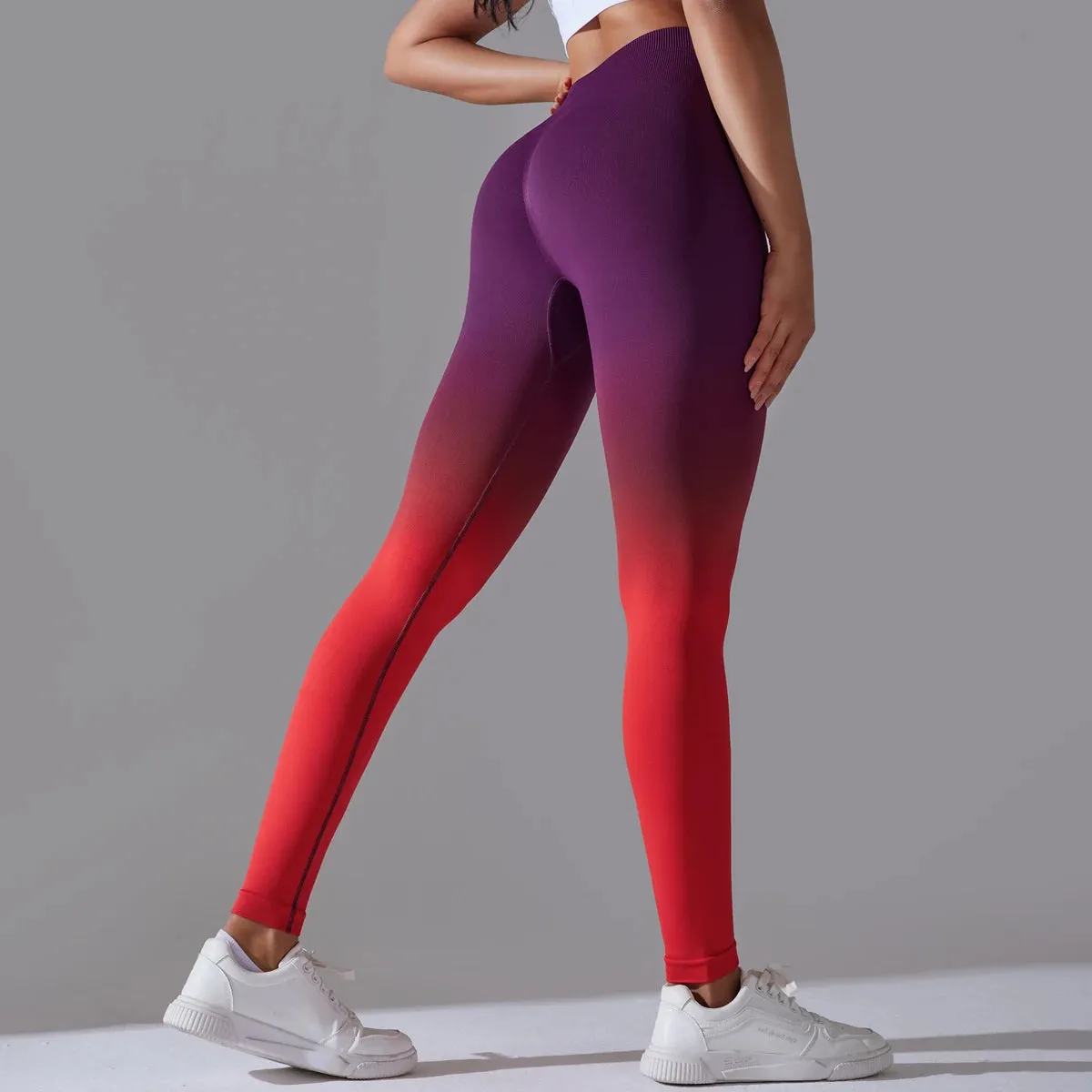 Gradient Yoga Pants High Waisted