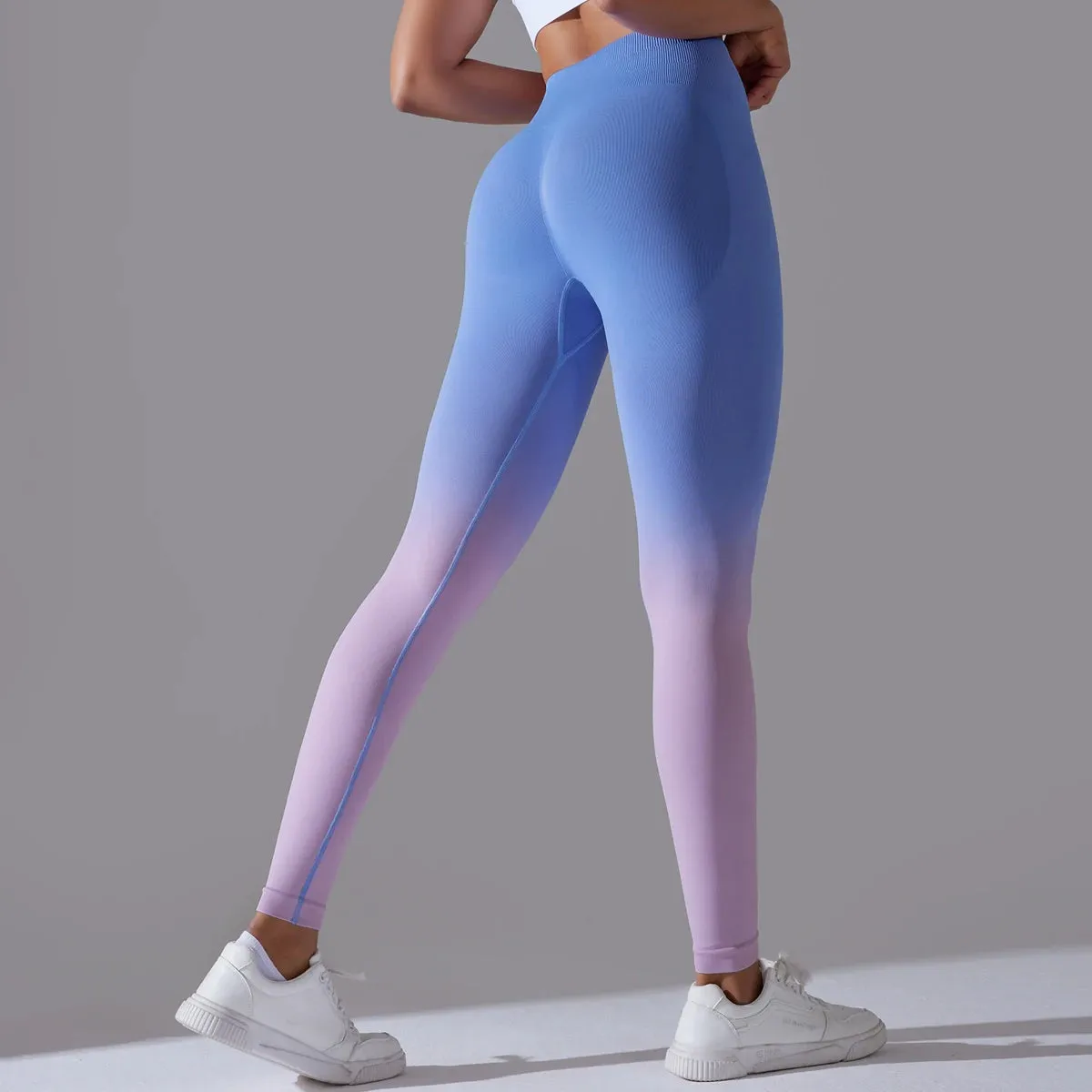Gradient Yoga Pants High Waisted