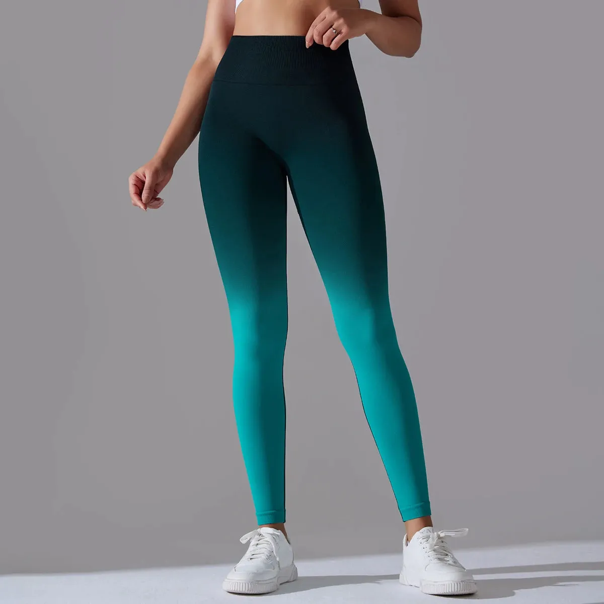 Gradient Yoga Pants High Waisted
