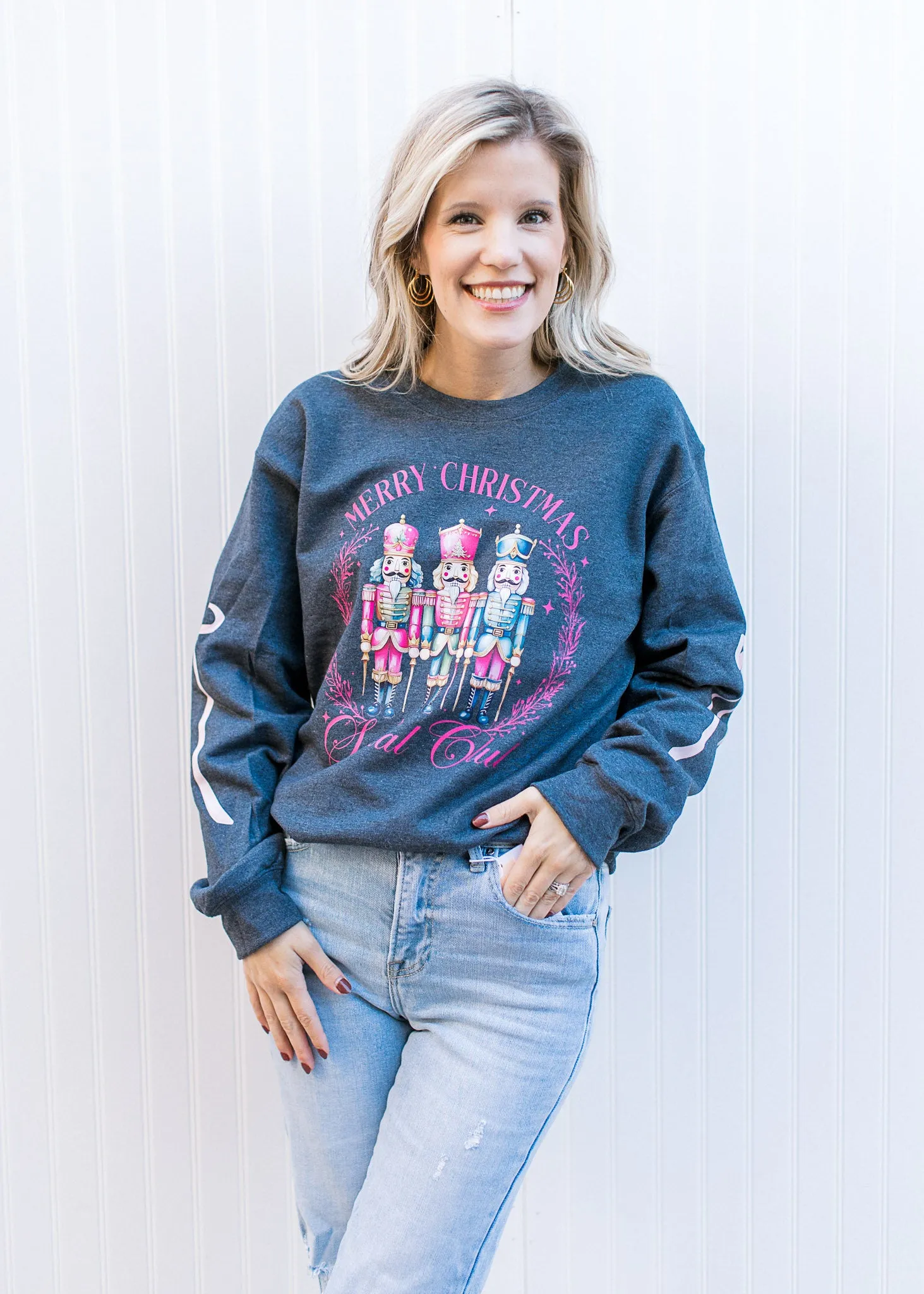 Gray Christmas Club Sweatshirt