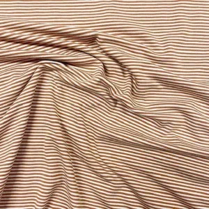 H59 | Jessica Viscose Jersey - Camel Stripe (25cm end of bolt)
