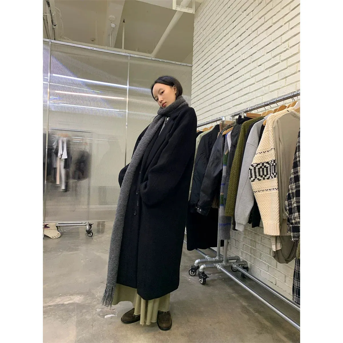 High-Count Wool and Cashmere Overcoat