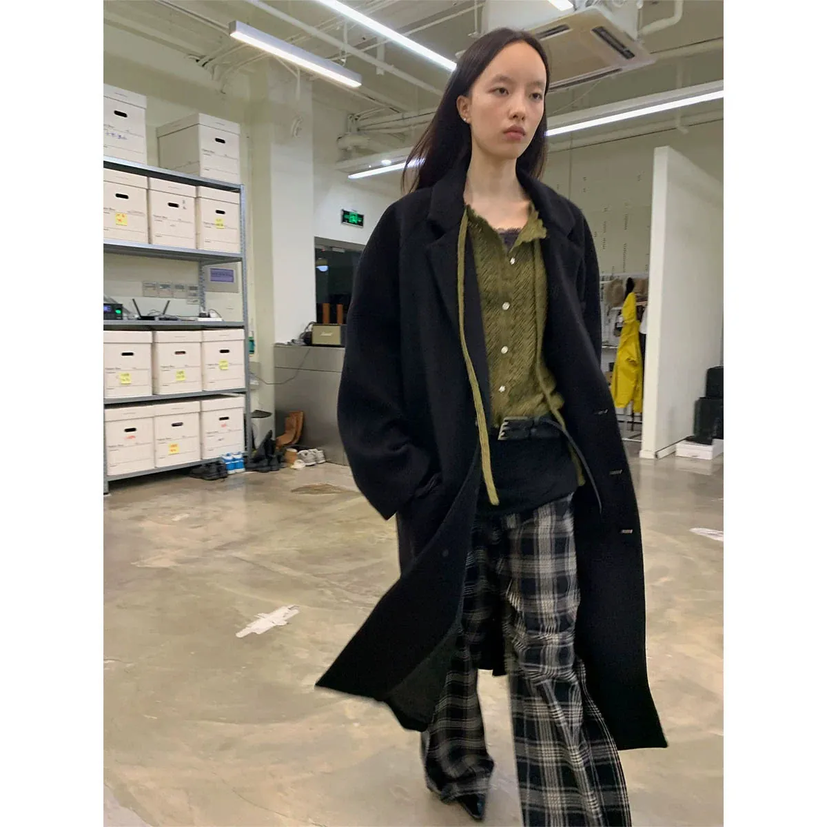 High-Count Wool and Cashmere Overcoat
