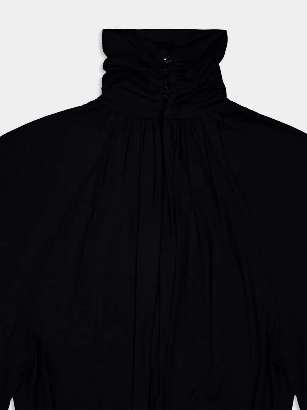 High-Neck Draped top