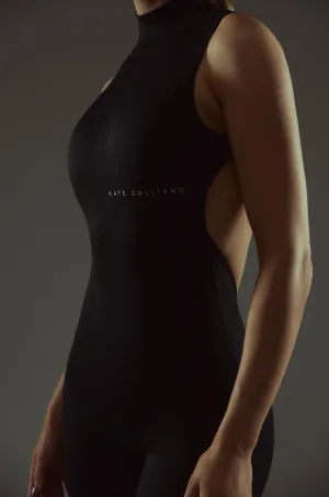 High Neck Jumpsuit - Black