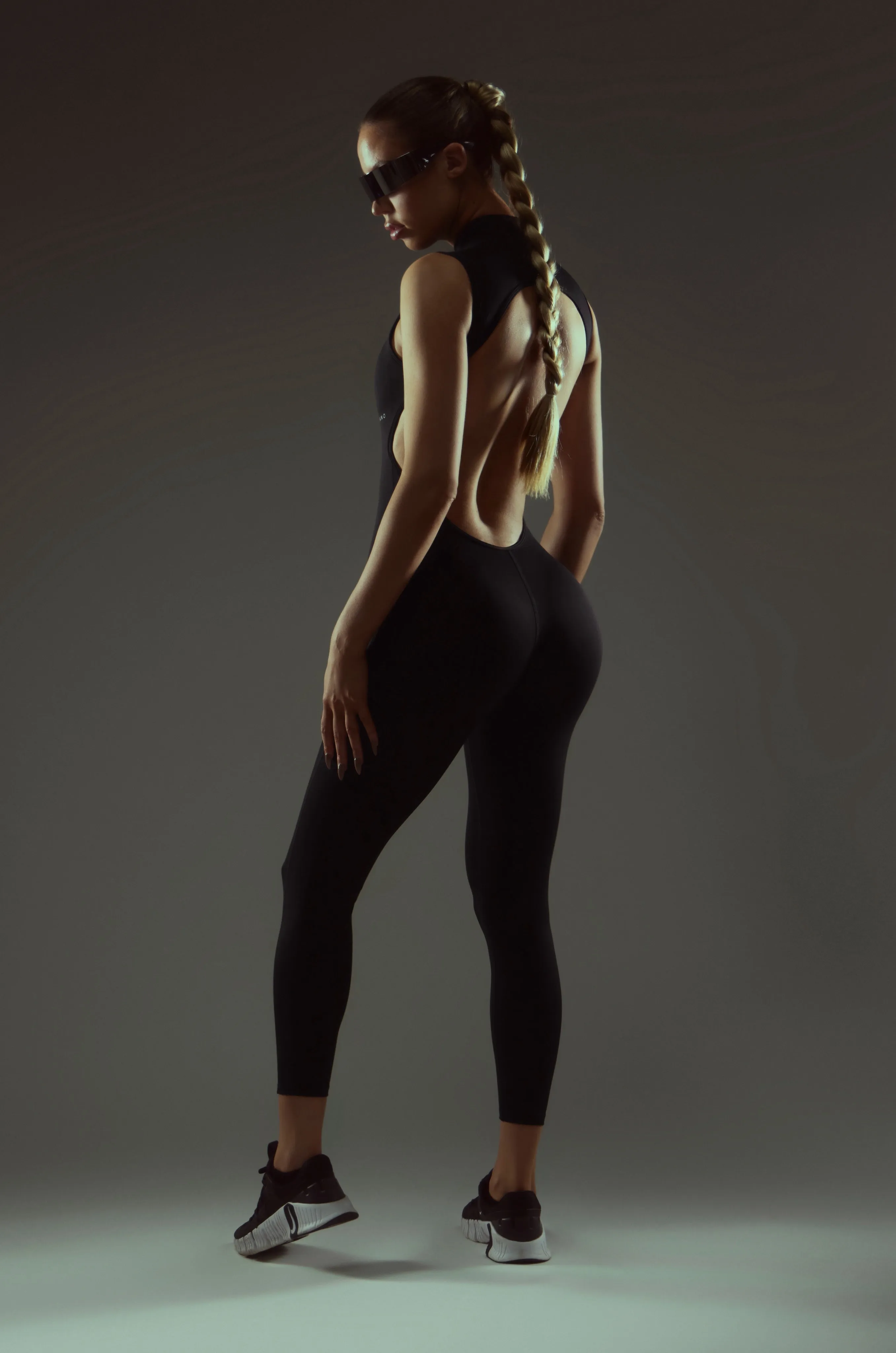 High Neck Jumpsuit - Black