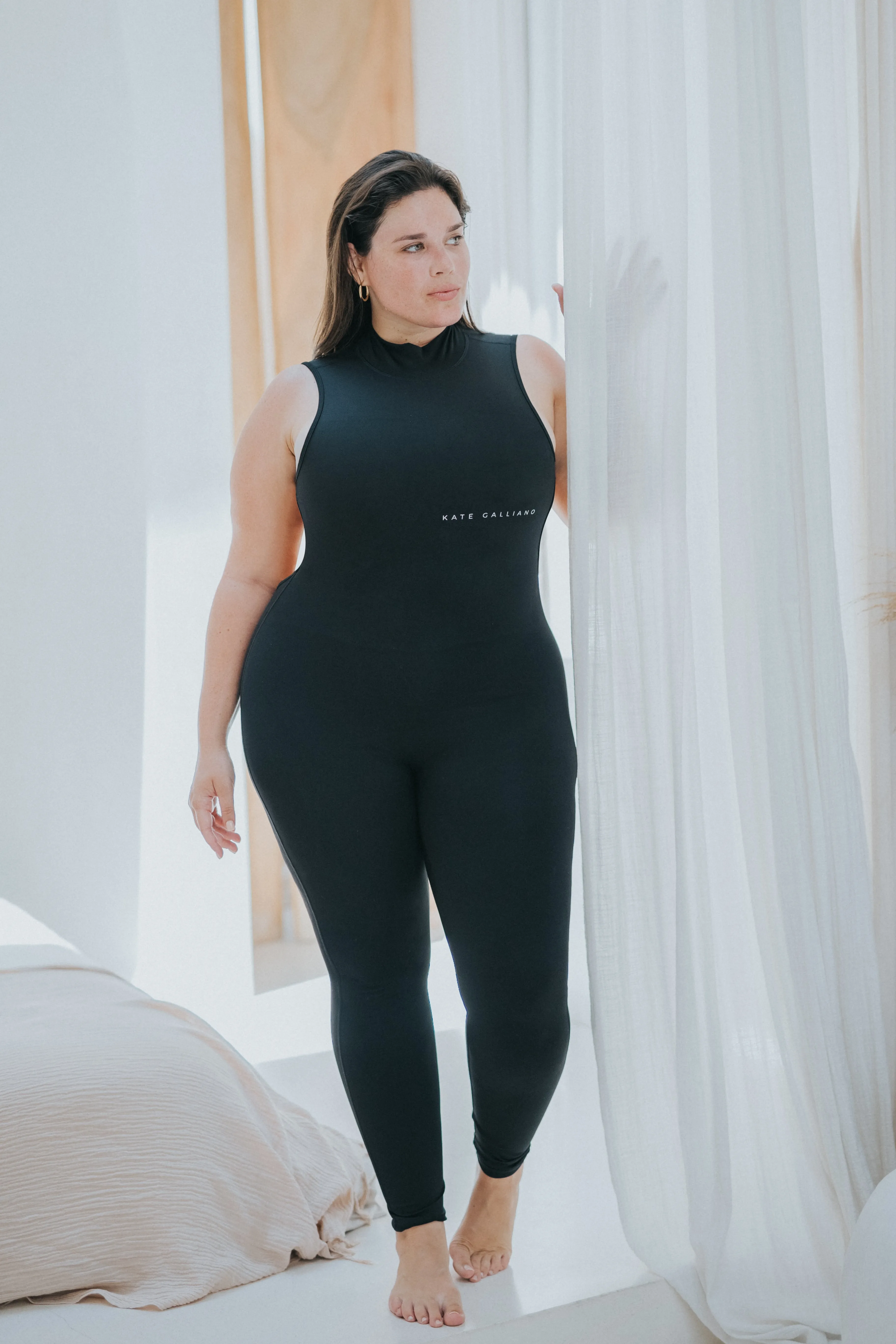 High Neck Jumpsuit - Black