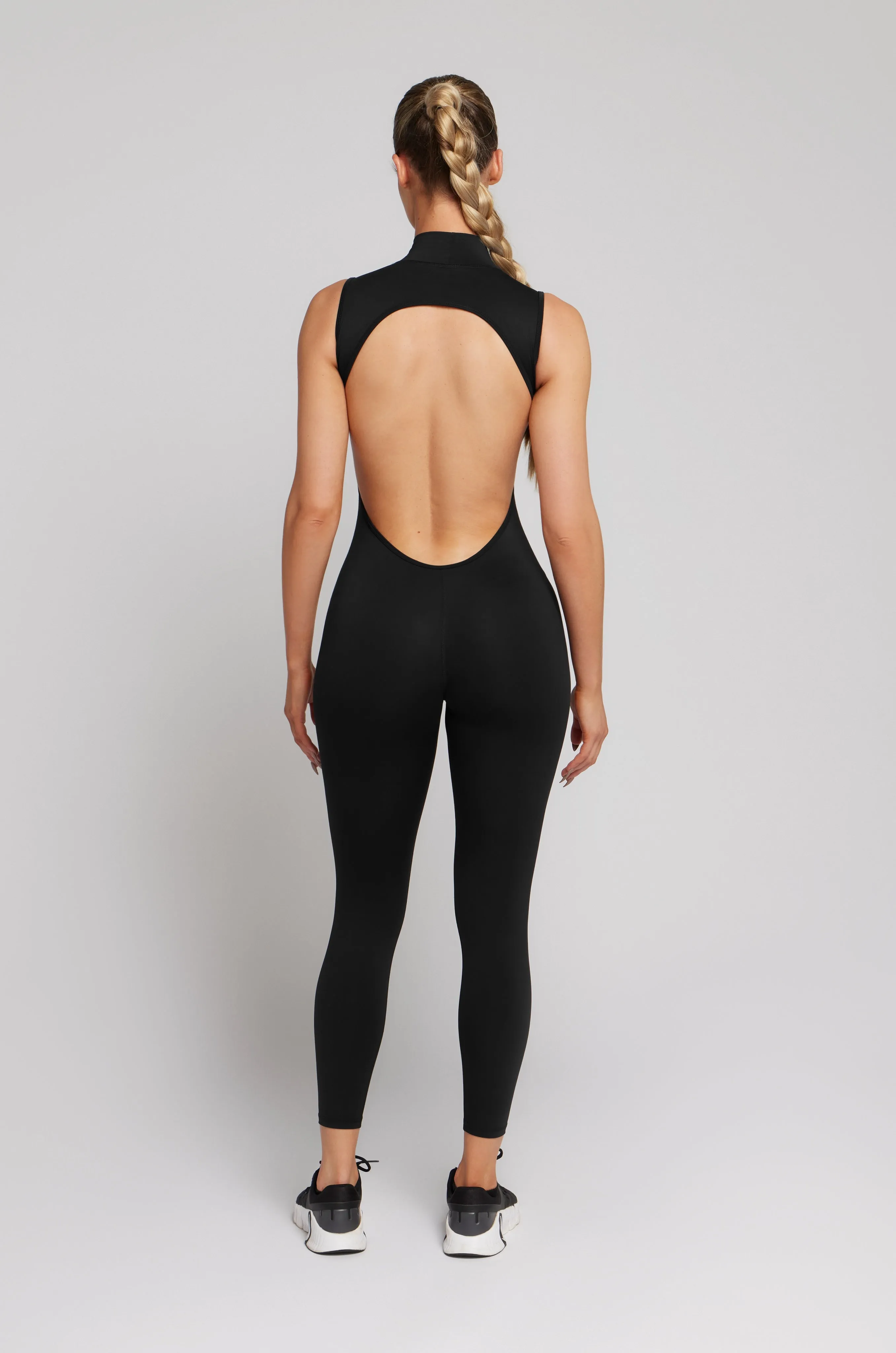 High Neck Jumpsuit - Black