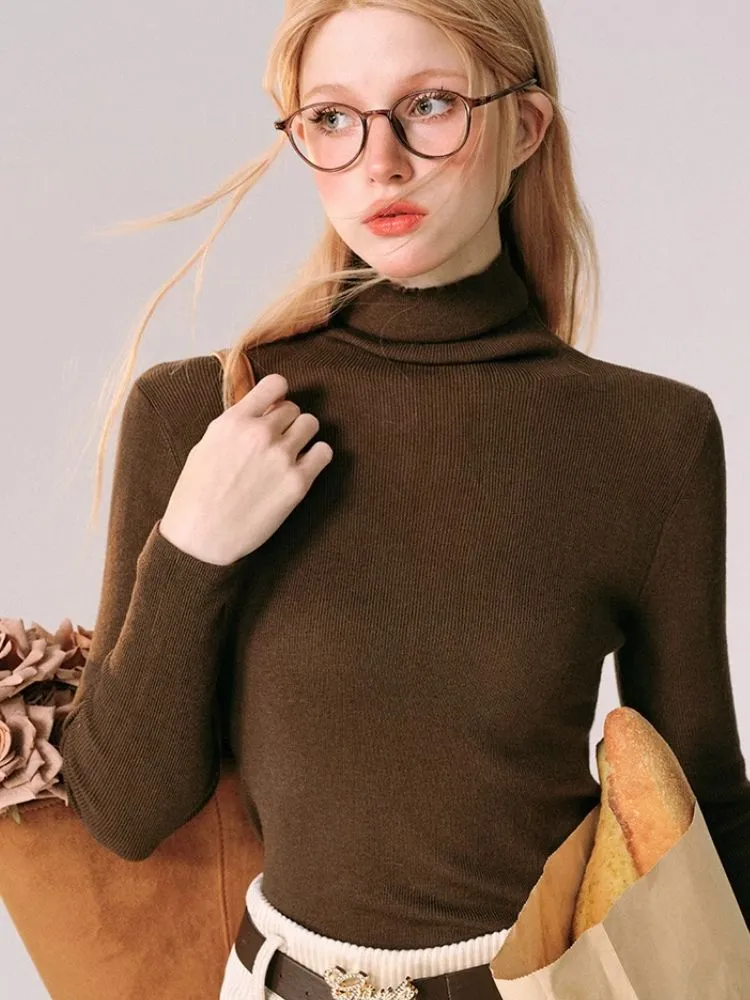 High Neck Knit Sweater Bottom Shirt【s0000005611】