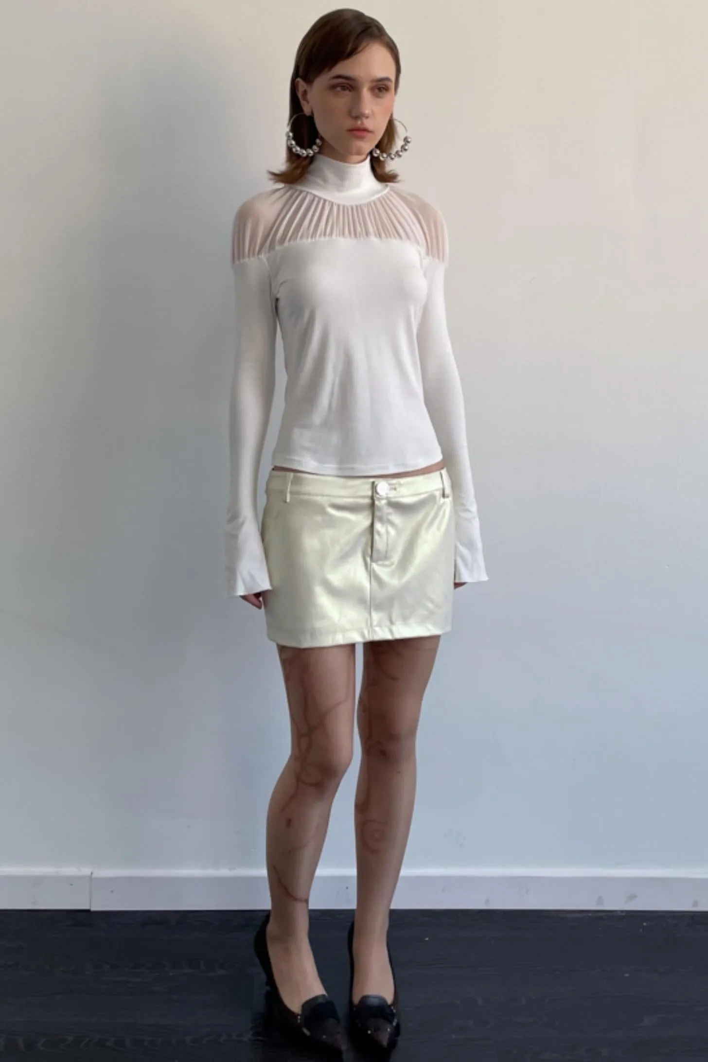 High Neck Knit Top
