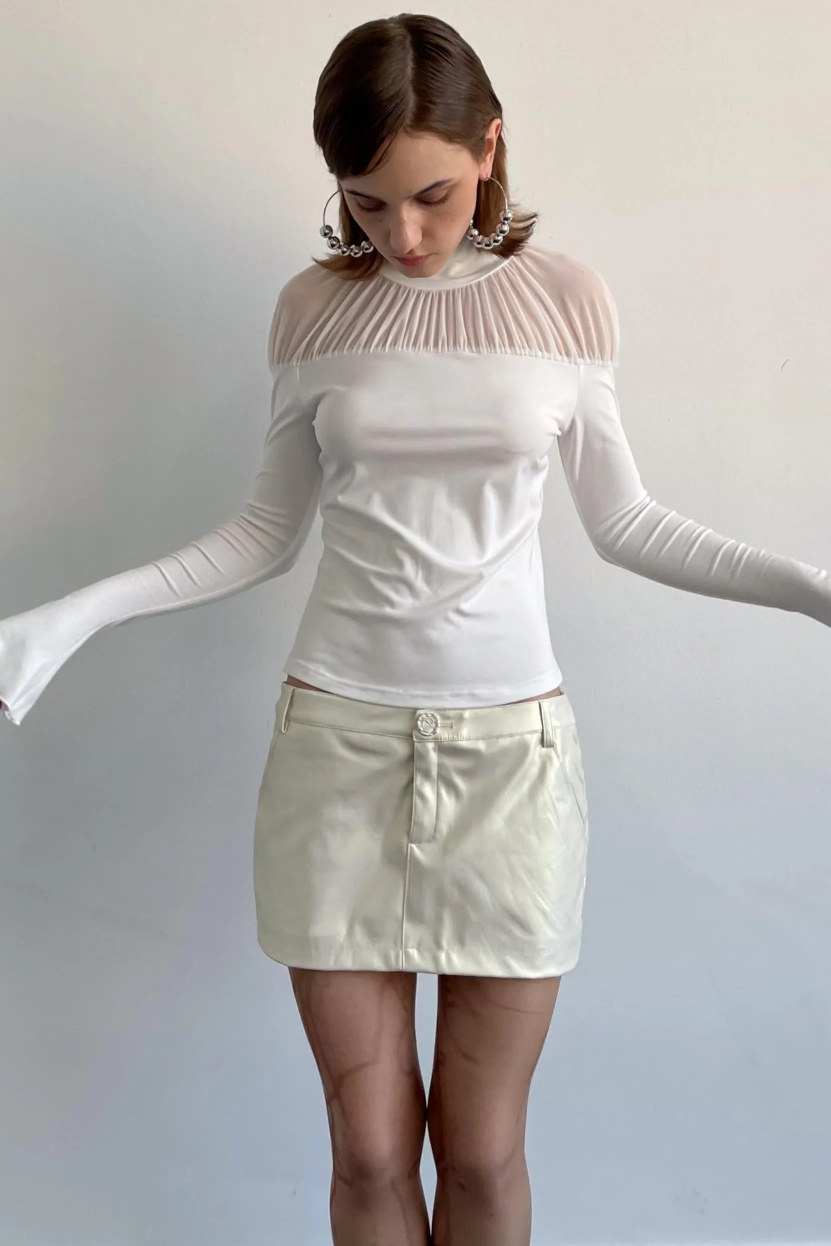 High Neck Knit Top
