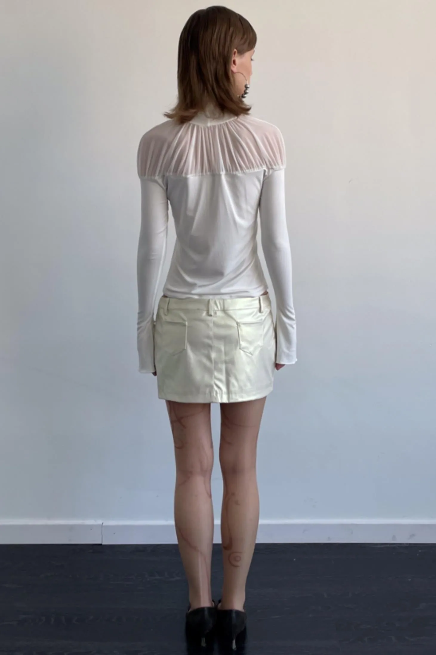 High Neck Knit Top