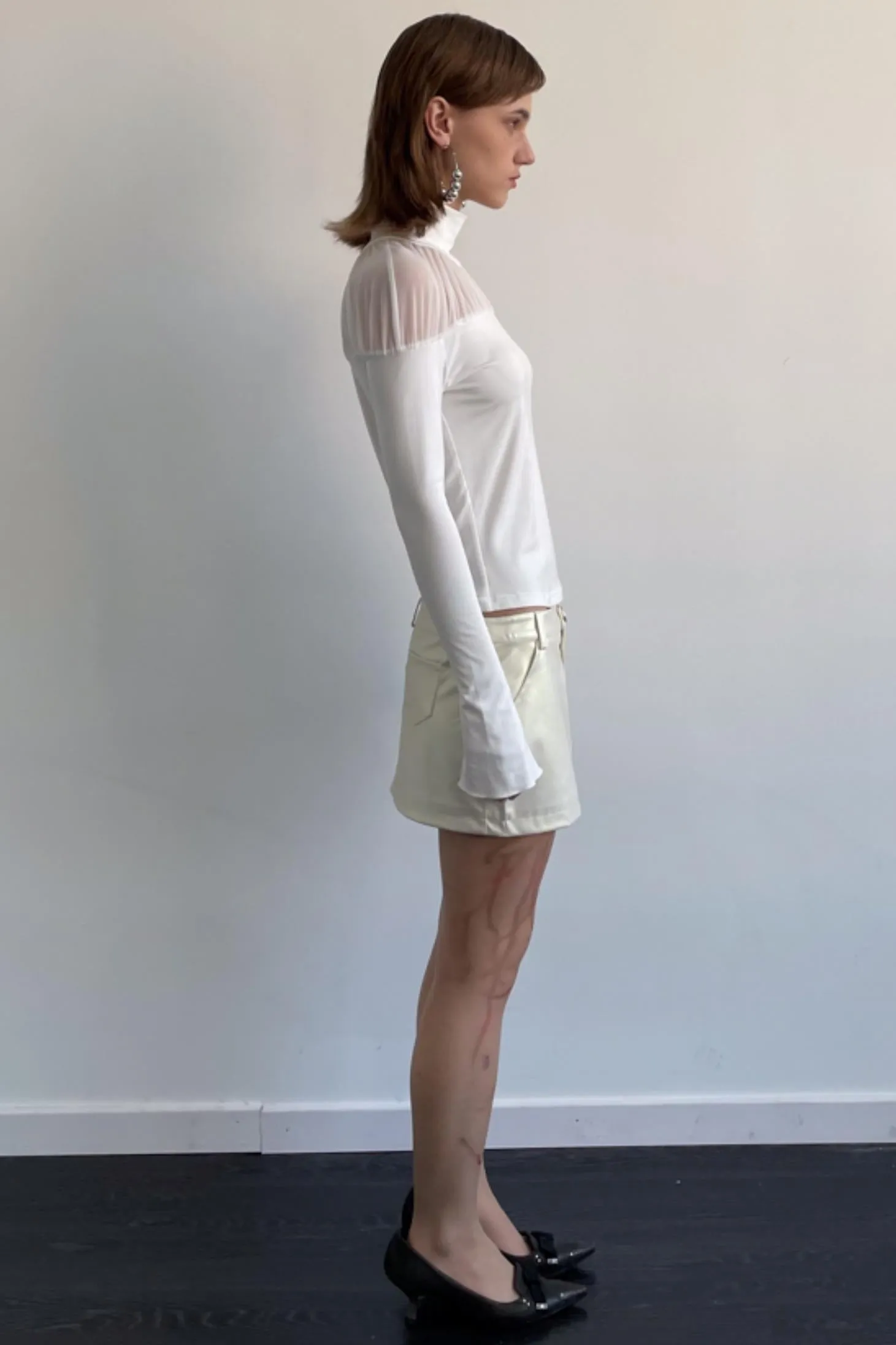 High Neck Knit Top