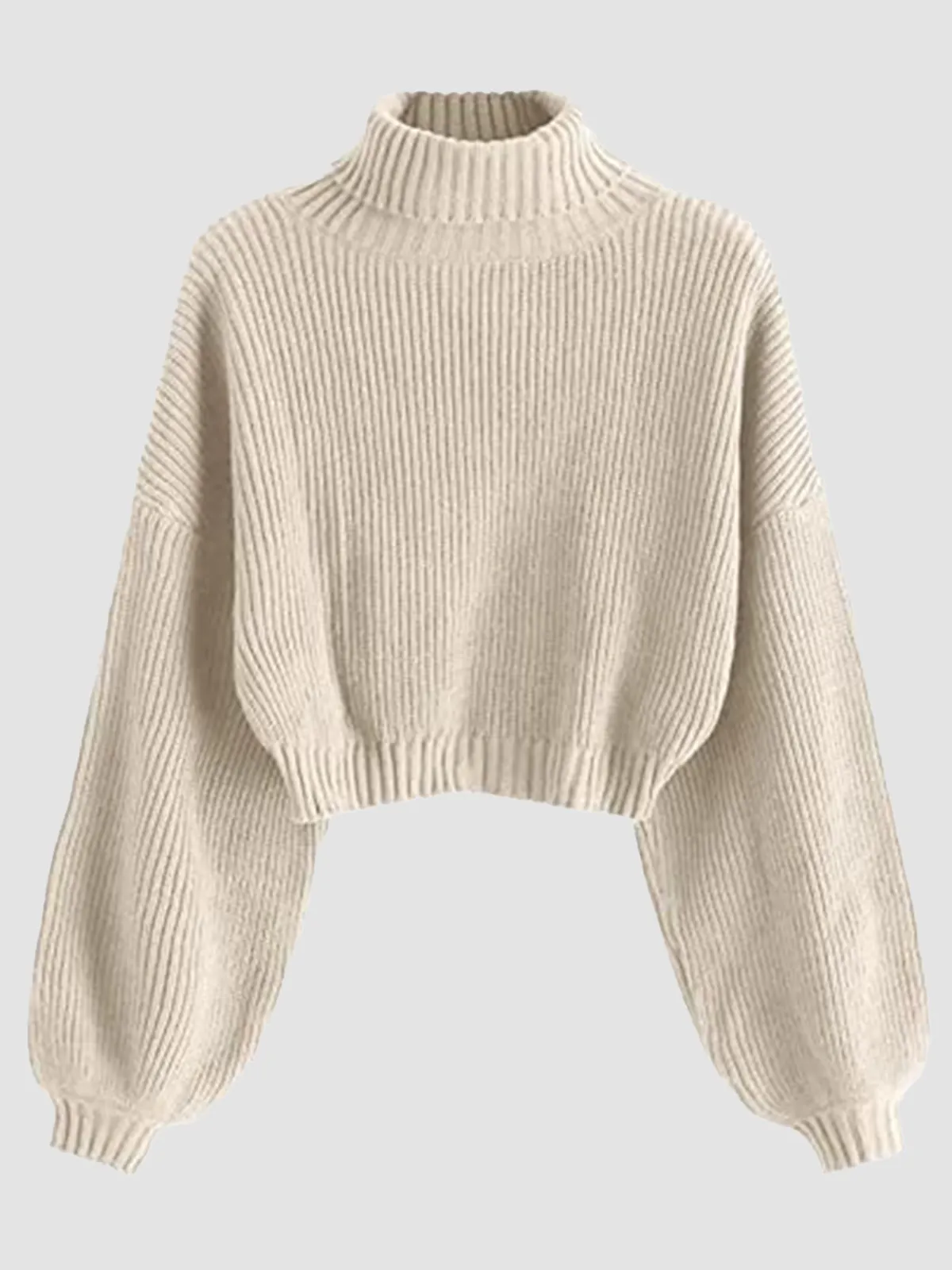 High Neck Long Sleeve Sweater