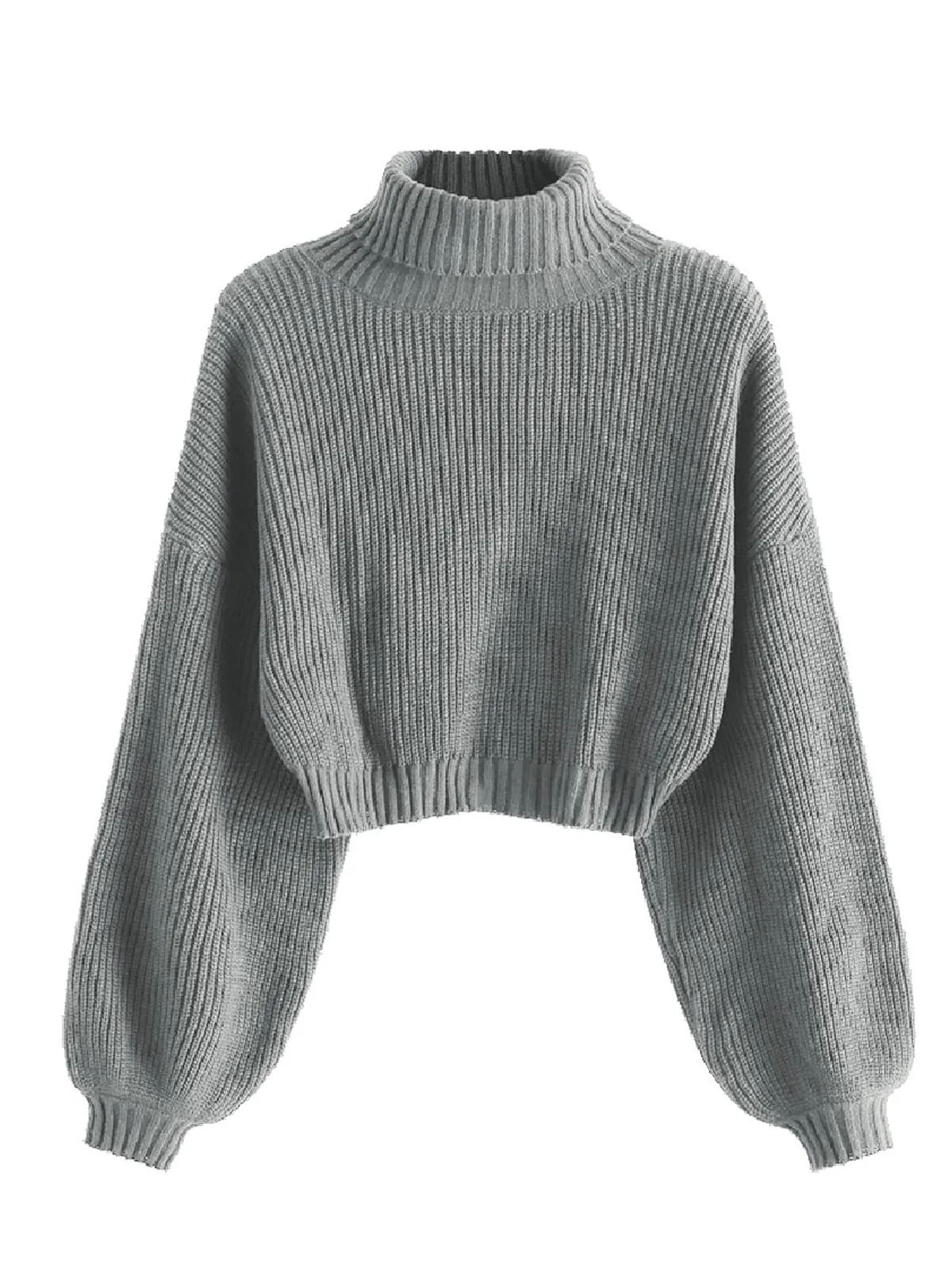 High Neck Long Sleeve Sweater