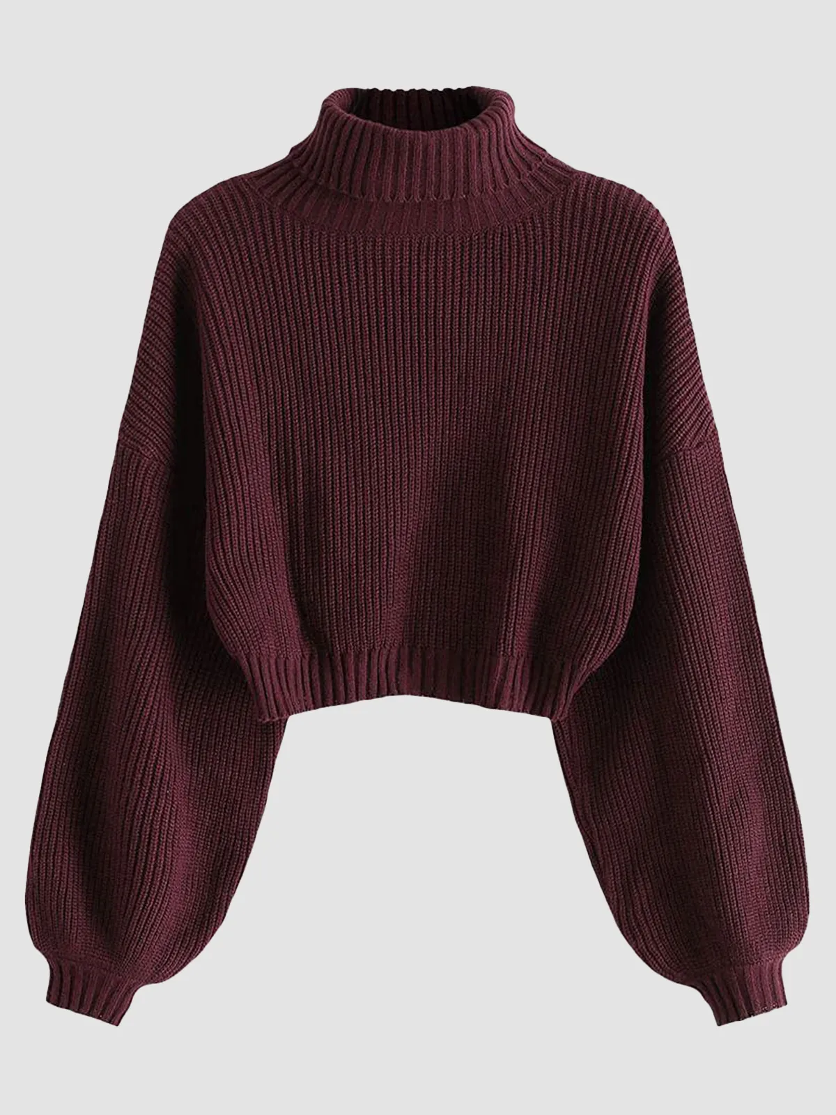 High Neck Long Sleeve Sweater