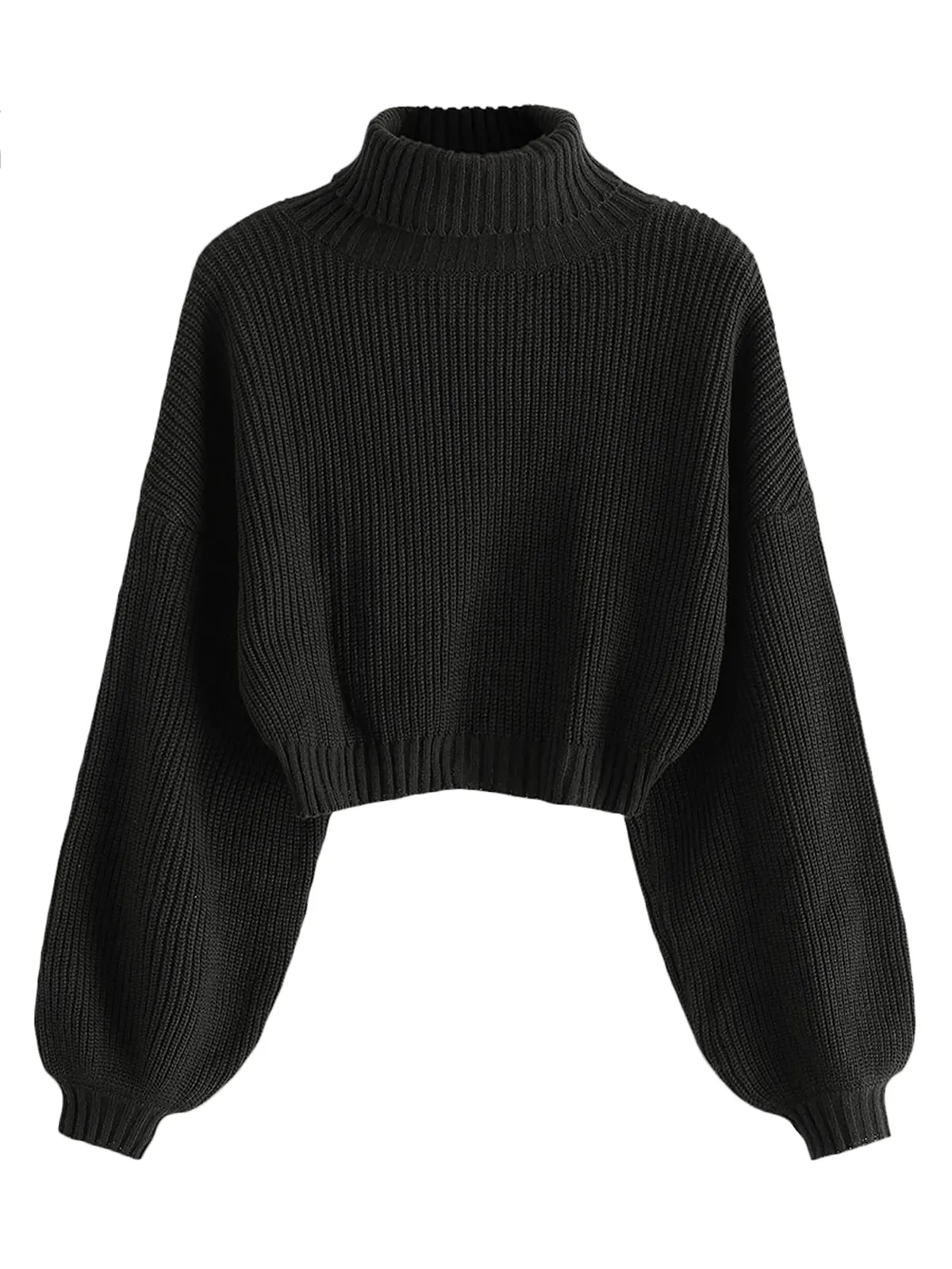 High Neck Long Sleeve Sweater