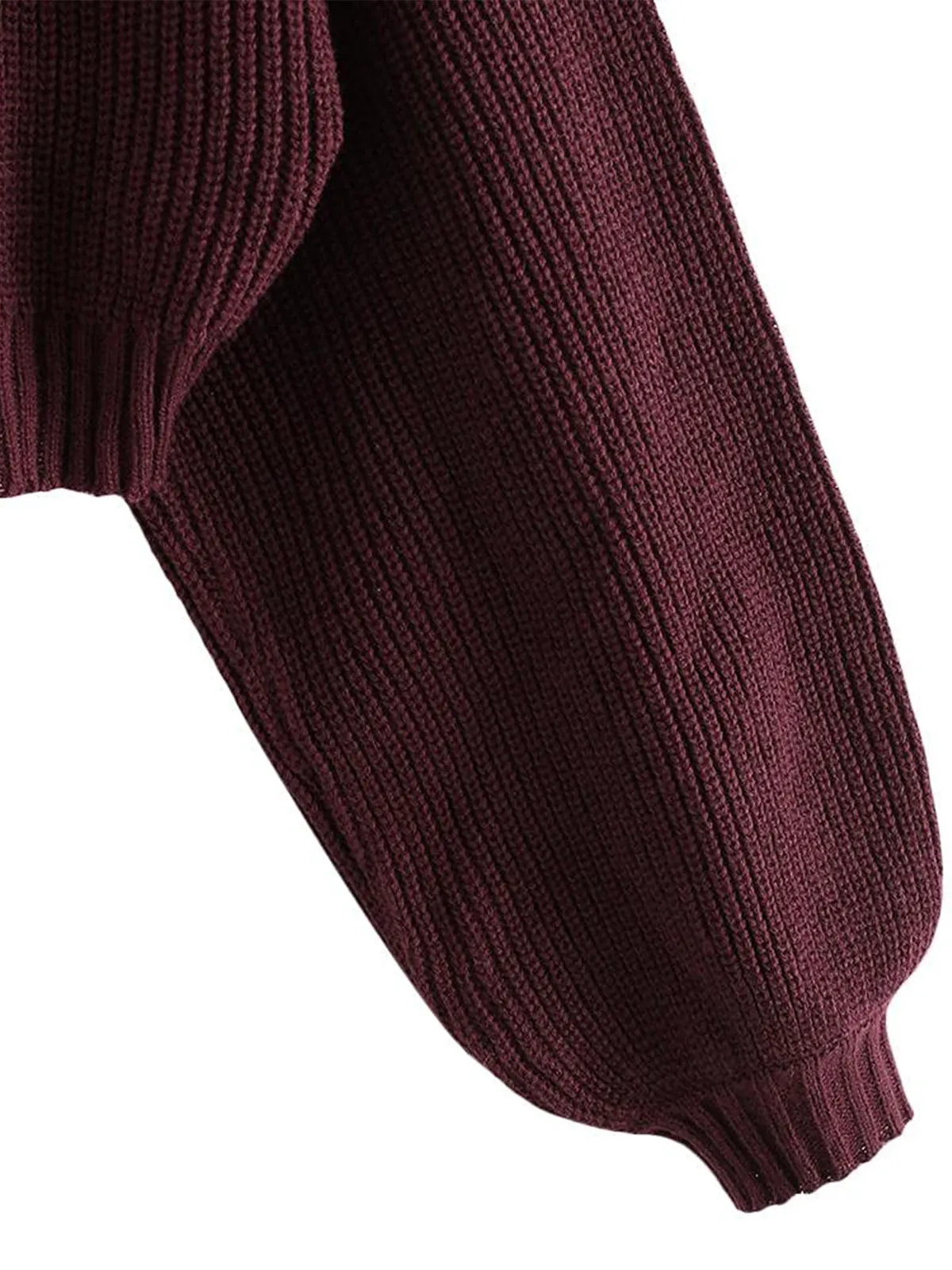 High Neck Long Sleeve Sweater