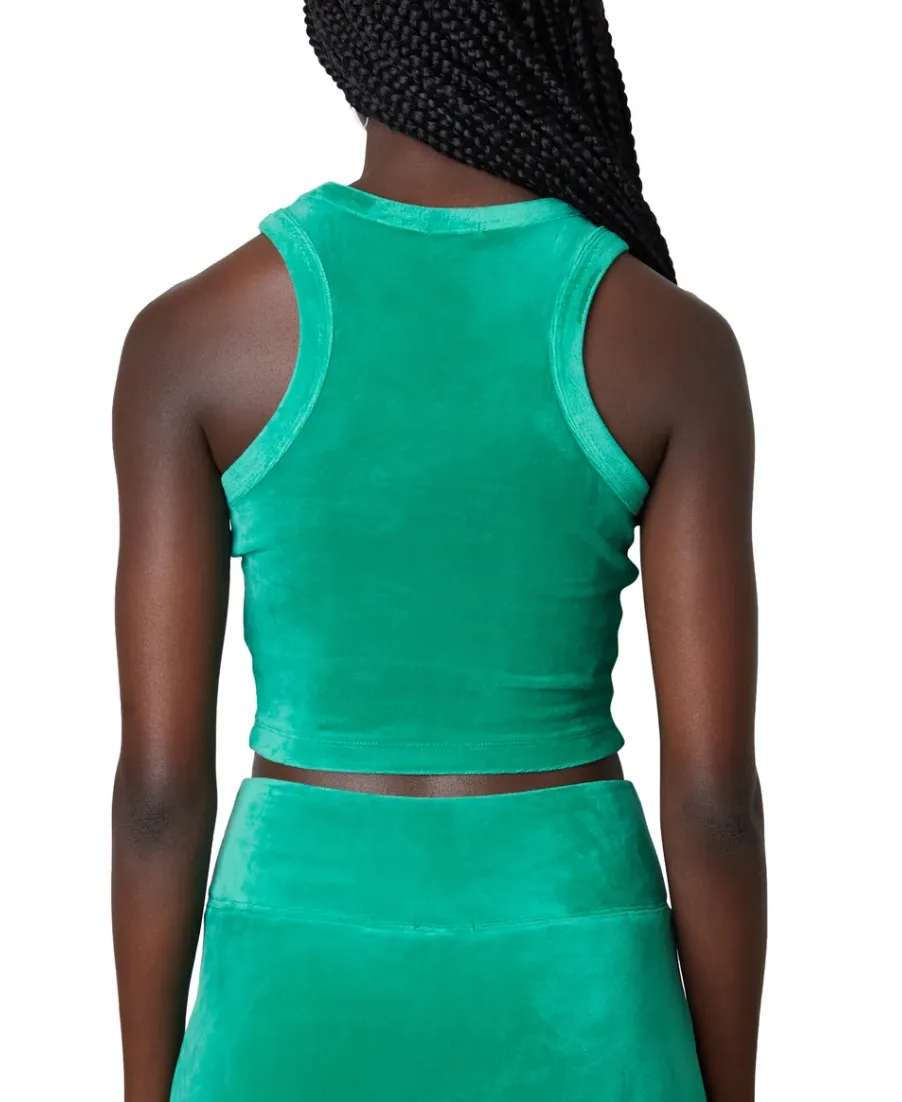 High Neck Racerback Cropped Top