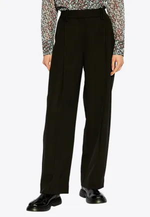 High-Rise Straight-Leg Pants